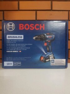 Шурупокрут Bosch GSB18V-490B12 EC Brushless комплект набір безщітковий