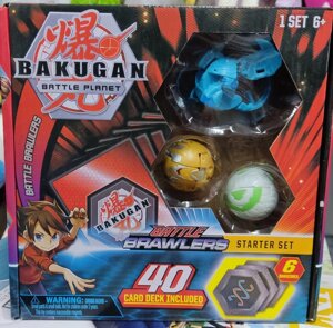 Стартовий ігровий набір із 3 Бакуган Bakugan Battle Starter Set