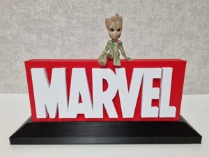 Табличка- логотип Марвел/ Marvel/Для Фанатів та Шанувальників теми