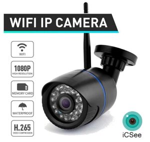Вулична IP камера 2MP WiFi Full HD 1080p відеоспостереження 3,6 мм ONVIF