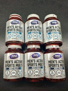 Витаміни NOW Foods Men&x27,s Active Sports Multi 180 штук