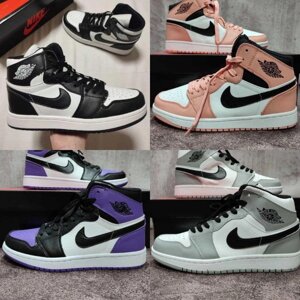 Жіночі та підліткові Кросівки Nike air jordan 1 retro