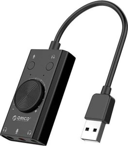 Звукова карта Protech Orico USB Sound Card Adapter SС2-BK Black