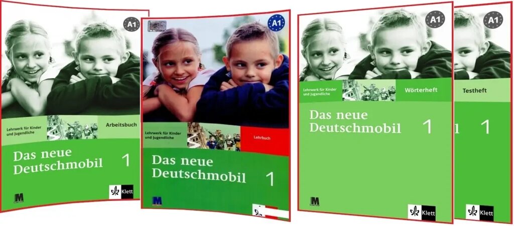 Das neue Deutschmobil 1 Lehrbuch + Arbeitsbuch + Testheft + Worterheft (Підручник + робочий зошит + тести + словник) від компанії Inozemna - фото 1