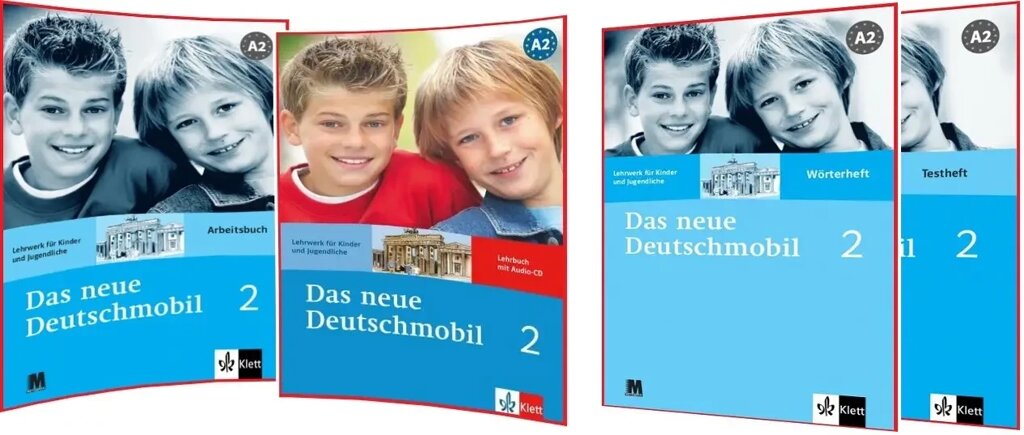 Das neue Deutschmobil 2 Lehrbuch + Arbeitsbuch + Testheft + Worterheft (Підручник + робочий зошит + тести + словник) від компанії Inozemna - фото 1