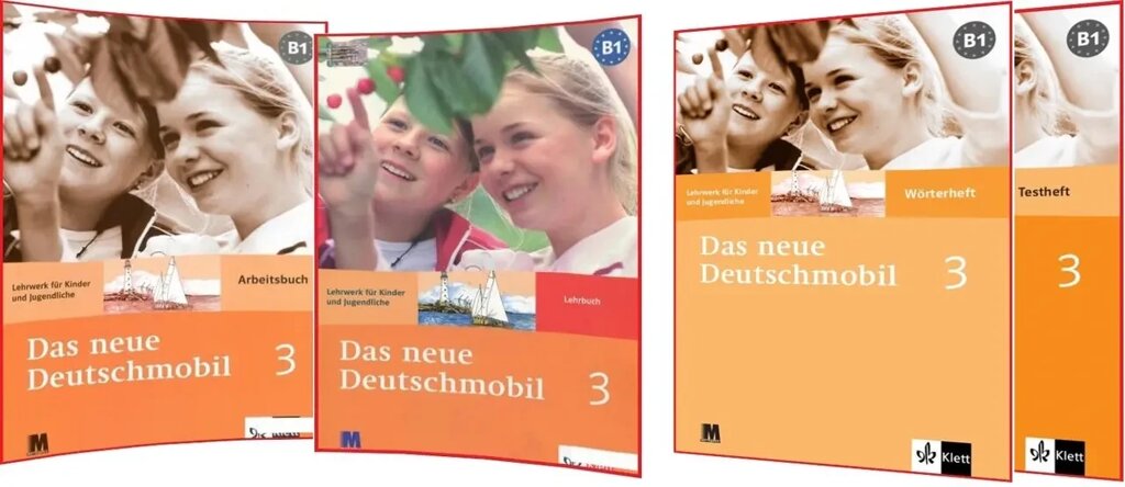 Das neue Deutschmobil 3 Lehrbuch + Arbeitsbuch + Testheft + Worterheft (Підручник + робочий зошит + тести + словник) від компанії Inozemna - фото 1