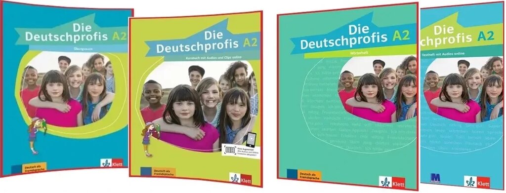 Die Deutschprofis A2 Kursbuch + Übunsbuch + Testheft  + Worterheft (Підручник + робочий зошит + тести + словник) від компанії Inozemna - фото 1