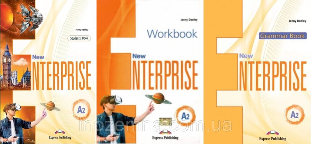 New Enterprise A2 Student's Book + Workbook + Grammar Book (Підручник + зошит + граматика ) від компанії Inozemna - фото 1