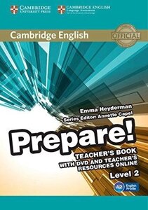 Cambridge English Prepare! Level 2 teacher's Book with DVD and teacher's Resources Online