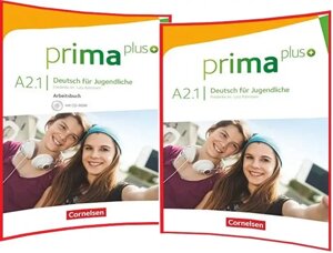 Prima plus A2.1 Schülerbuch + Arbeitsbuch (комплект)