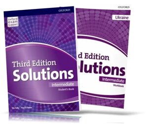 Solutions 3rd Edition Intermediate Student's Book + Workbook (комплект)