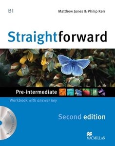 Straightforward Second Edition Pre-intermediate Workbook + CD with Key