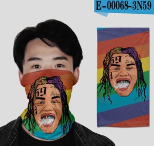 Баф 6ix9ine для викриваючи з 3D принтом