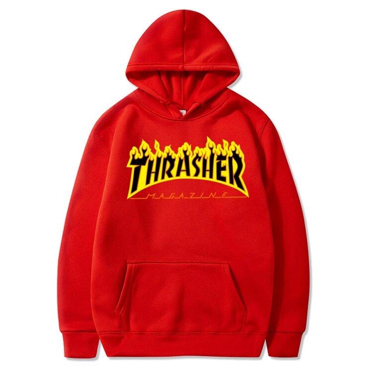 Чоловіча спортивна кофта (Брюки) з капюшоном Червона THRASHER від компанії VanMagic - фото 1