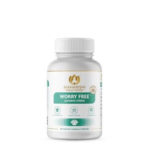 Антистрес Махаріші, Ашваганда, 60 таблеток, Worry Free, Maharishi