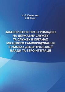 Забезпечення прав громадян на державну службу та службу в органах місцевого самоврядування