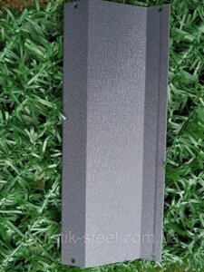 Ламелі для забору металевий Жалюзі 112мм колір 7024 графітовий матовий двосторонній 0,5 Корея