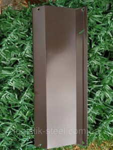 Ламелі для забору Жалюзі металевий 112мм колір 8019 коричневий глянець двосторонній 0,45 Корея
