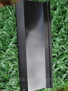 Ламелі для забору Жалюзі металевий 112мм колір 9005 чорний глянець двосторонній 0,45 Корея