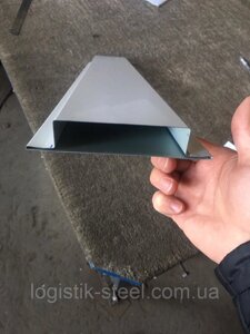 Паркан РАНЧО 100/70 мм білий горизонтальний металевий одностороннє заповнення