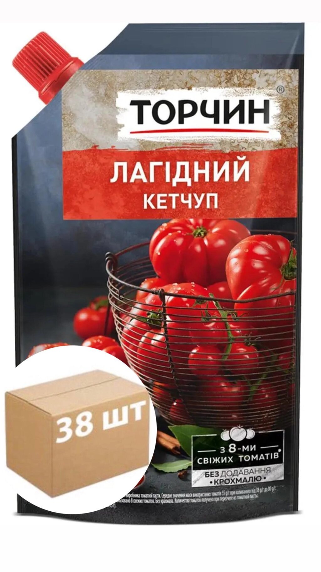 Кетчуп Торчин "Лагідний" 270 г х 38 шт./уп. від компанії Сяйво - фото 1