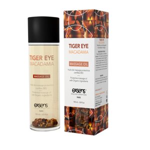 Масажне масло EXSENS Tiger Eye Macadamia (захист з тигровим оком) 100мл, натуральне
