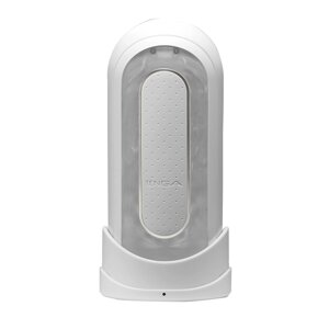 Мастурбатор Tenga Flip Zero Electronic Vibration White, змінна інтенсивність, розкладний