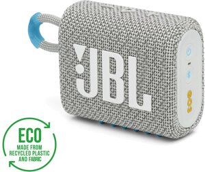 Акустична система JBL GO 3 eco white (JBLGO3ecowht)
