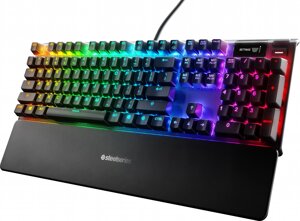 Клавіатура SteelSeries Apex 7 RGB QX2 Red Switches (64636) Black