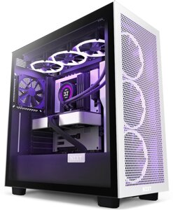 Корпус NZXT H7 flow white/black (CM-H71FG-01) без бп