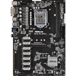 Материнська плата AsRock H110 Pro BTC+ Б/У