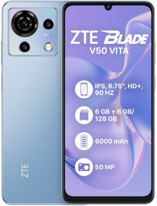 Мобільний телефон ZTE Blade V50 Vita 6/128GB Blue