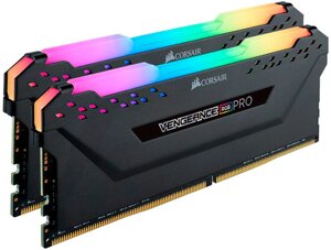 Модуль памяти corsair DDR4 32GB (2x16GB) 3200 mhz vengeance RGB pro black (CMW32GX4m2E3200C16-TUF)