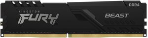 Модуль памяти Kingston DDR4 8GB 3600 MHz Fury Beast Black Fury (ex. HyperX) (KF436C17BB/8)