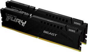 Модуль памяти Kingston DDR5 2х16GB/6000 Fury Beast Black (KF560C36BBEK2-32)