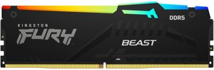 Модуль памяти kingston DDR5 32GB 6000 mhz beast RGB fury (ex. hyperx) (KF560C40BBA-32)