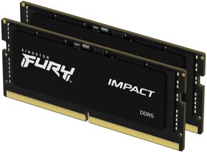 Модуль памяти kingston sodimm DDR5 64GB (2x32GB) 5600 mhz FURY impact fury (ex. hyperx) (KF556S40IBK2-64)