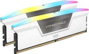 Модуль памяти vengeance DDR5 2x16GB/6400 corsair RGB white (CMH32GX5m2B6400C36W)