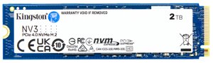 Накопичувач SSD kingston M. 2 2TB pcie 4.0 NV3 (SNV3s/2000G)