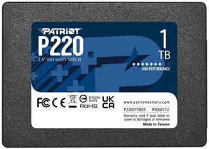 Накопичувач SSD patriot 1TB P220 (P220S1tb25)