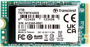 Накопичувач SSD transcend M. 2 2242 1TB (TS1tmte400S)