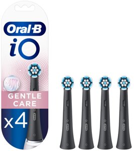 Насадки для електричної зубної щітки Oral-B iO Gentle Care Чорні 4 шт (4210201419082)