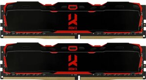 Пам'ять goodram 32 GB (2x16GB) DDR4 3200 mhz IRDM X black (IR-X3200D464L16A/32GDC)