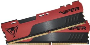 Пам'ять patriot 32 GB (2x16GB) DDR4 4000 mhz viper elite II red (PVE2432G400C0k)