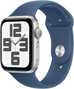 Смарт-годинник Apple Watch SE 2024 GPS 40mm Silver Aluminium Case with Denim Sport Band - S/M (MXEC3QH/A)