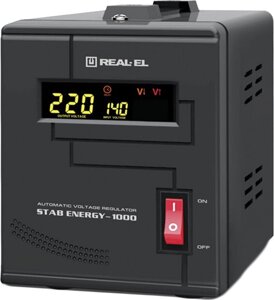 Стабілізатор напруги REAL-EL STAB energy-1000 (EL122400012)