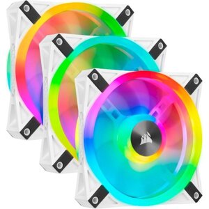 Вентилятор corsair icue QL120 RGB 120mm PWM white triple fan (CO-9050104-WW)