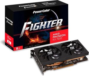 Відеокарта powercolor AMD radeon RX 7600 8GB GDDR6 fighter (RX 7600 8G-F)