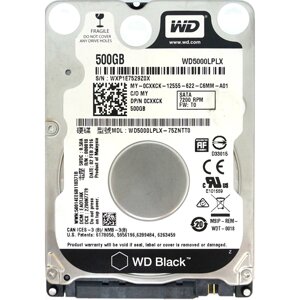 Жорсткий диск для ноутбука WD 2.5" 500GB (WD5000LPLX)
