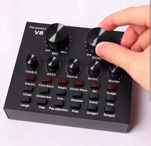 Аудіоінтерфейсична зовнішня звукова карта Live Sound Card V8